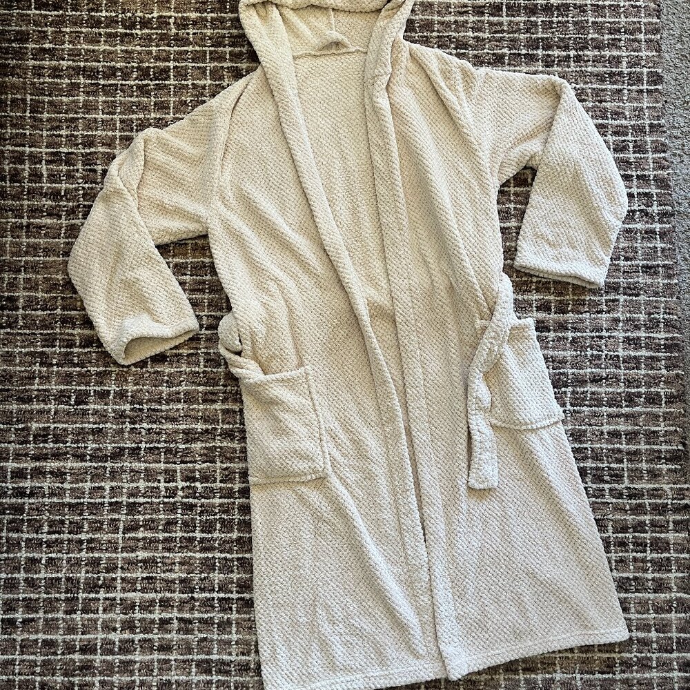 NEW Coral Fleece Robe with Hood